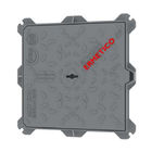Parkings carrés de couverture de trou d'homme avec la certification malléable d'en GJS500-7 ISO9001 de fer de la serrure B125
